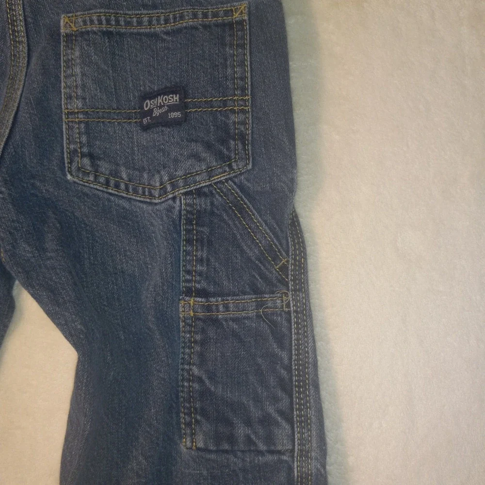 OshKosh B'gosh Carpenter Jeans Kids 5R  Dark Blue E-Z Adjust Waist Utility